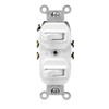 Leviton 15 Amp 120/277 Volt, Duplex Style Single-Pole/3-Way Ac Combination