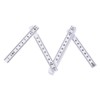 uxcell Folding Ruler 1 Meters 10 Fold Metric Measuring Tool