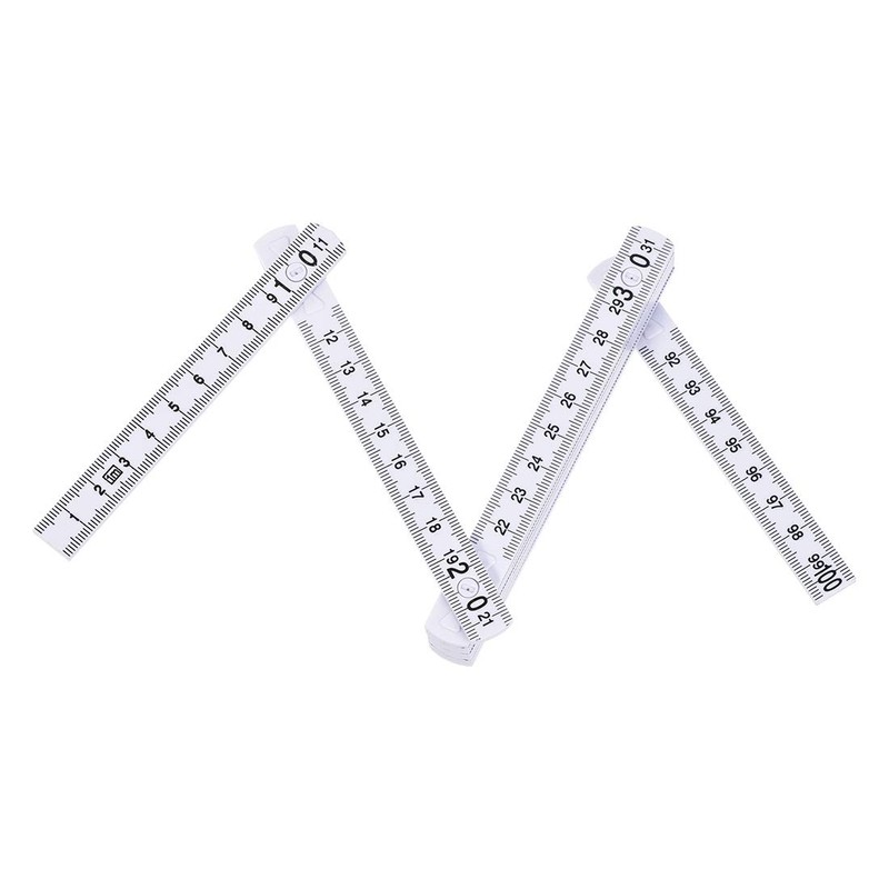 uxcell Folding Ruler 1 Meters 10 Fold Metric Measuring Tool