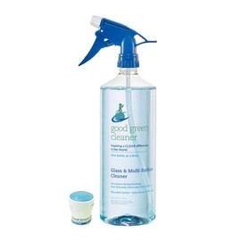 good green cleaner Glass & Multi Surface Cleaner Starter Set | 32 ounce, Reusable Spray Bottle | Biodegradable Formula | Daily Cleaner | Ammonia and Streak Free | Includes 1 Pod