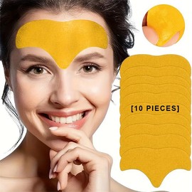 EELHOE Collagen Forehead Patches, 10pcs Moisturizing Forehead Patches, Hydrating Face Patches, Face Skin Care Products for Women & Men, Skincare Products