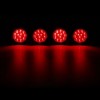 Ironwalls 4PCS Smoked LED Rear Tail Stop Brake Lights Trailer