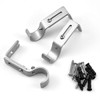 Fodlon Curtain Rod Brackets Set, 3Pcs Adjustable Heavy Duty Metal