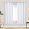 Mrs.Naturall - Cortinas blancas de 72 x 63 pulgadas de