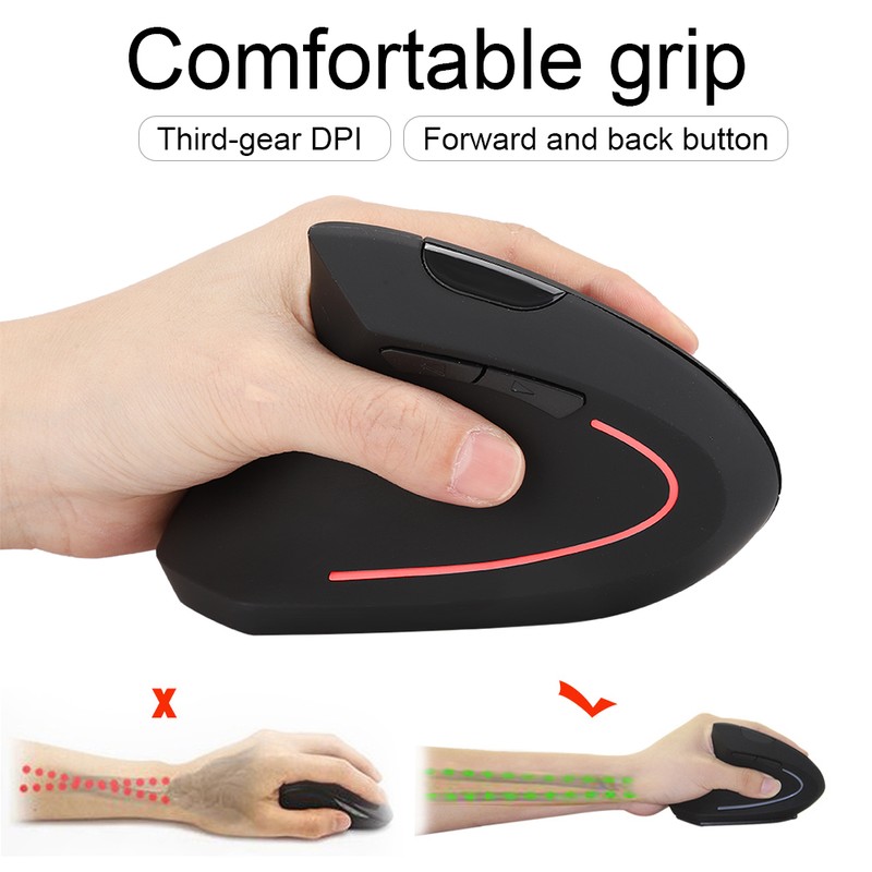 2.4G Rechargeable Left Hand Vertical Ergonomic Mouse Innovative Wireless with