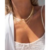 CHESKY Gold Layered Herringbone Necklaces for Women, Trendy 14K Gold