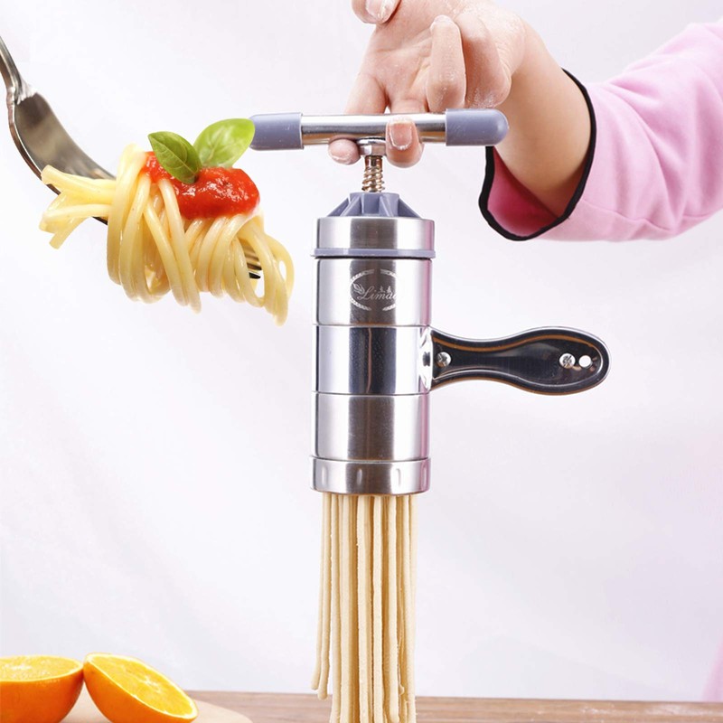 Stainless Steel Manual Noodles Maker, Portable Pasta Maker Noodle Making