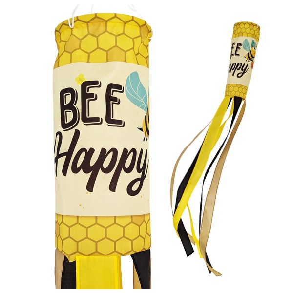 Madrona Brands Bumble Bee Windsock | Durable Outdoor Hanging Decoration