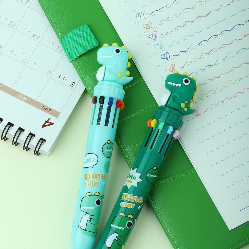 Bombinate 10 Colors Ballpoint Pen Oil Based Ball Pen Animal
