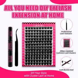 False Eyelashes L01-A05Kit Pink