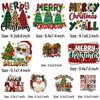 10 Sheets Christmas Iron On Patches Heat Transfer Vinyl Sticker