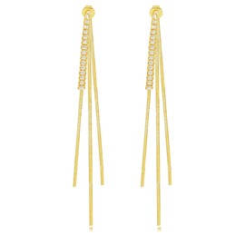Long Tassel Dangle Earrings for Women Gold Long Threader Earrings Chain Drop Earrings for Womens