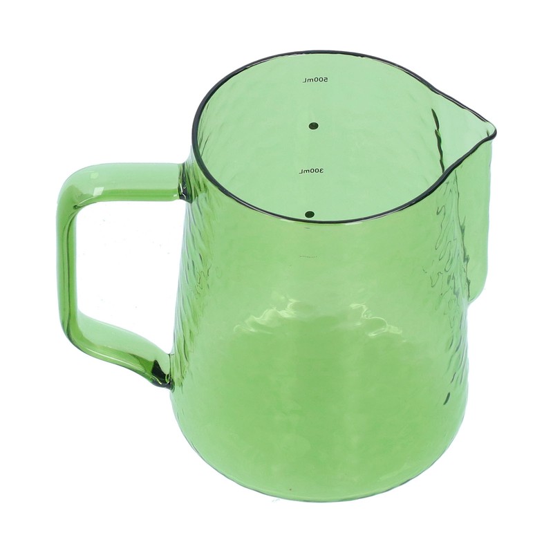 500ml Milk Frothing Pitcher Multipurpose Borosilicate Glass Milk Jug for
