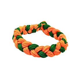 Generic Orange & green Friendship band for best friend | Friend Ship Band for Boys | Friendship band for Girls Set Thread Wrist Band (Orange & green pack of 2), Small
