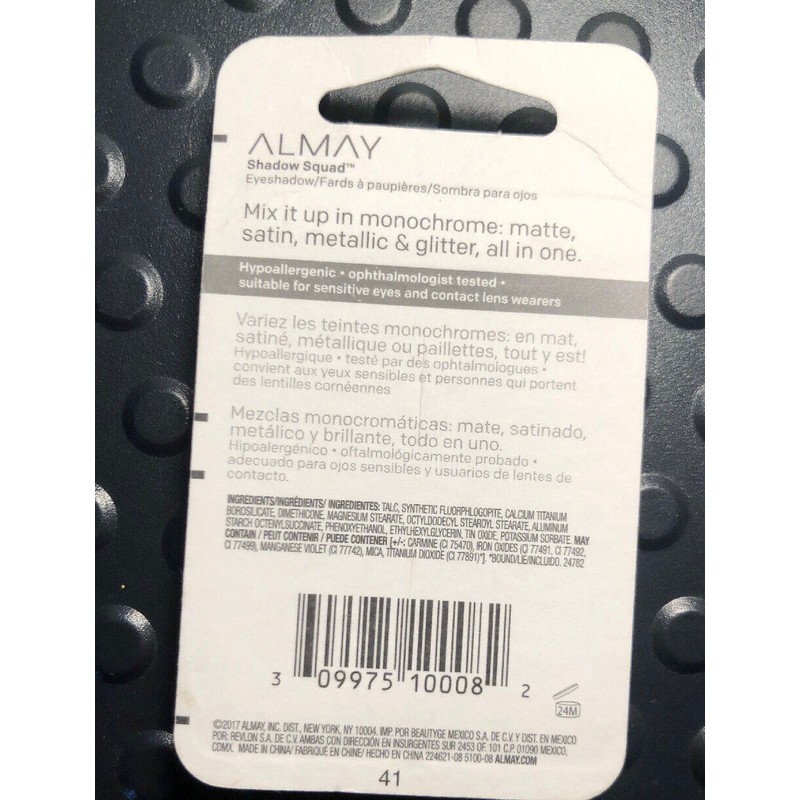 ALMAY Shadow Squad Eyeshadow 190 Unapologetic Matte Satin Metallic Glitter