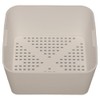 FSE 373-KR-30-145 Floor Drain Strainer, 6-1/2"W x 6-1/2"D x 3"H, Plastic Floor Sink Insert for Commercial Kitchen Drains, Utility Bar Floor Drain Cover, Removable Square Strainer for Drain Protection