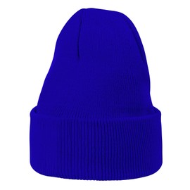 American Trend - Gorro de punto para hombre y mujer, gorro de invierno, cálido, suave, lindo, con calavera, para exteriores, Azul, One Size