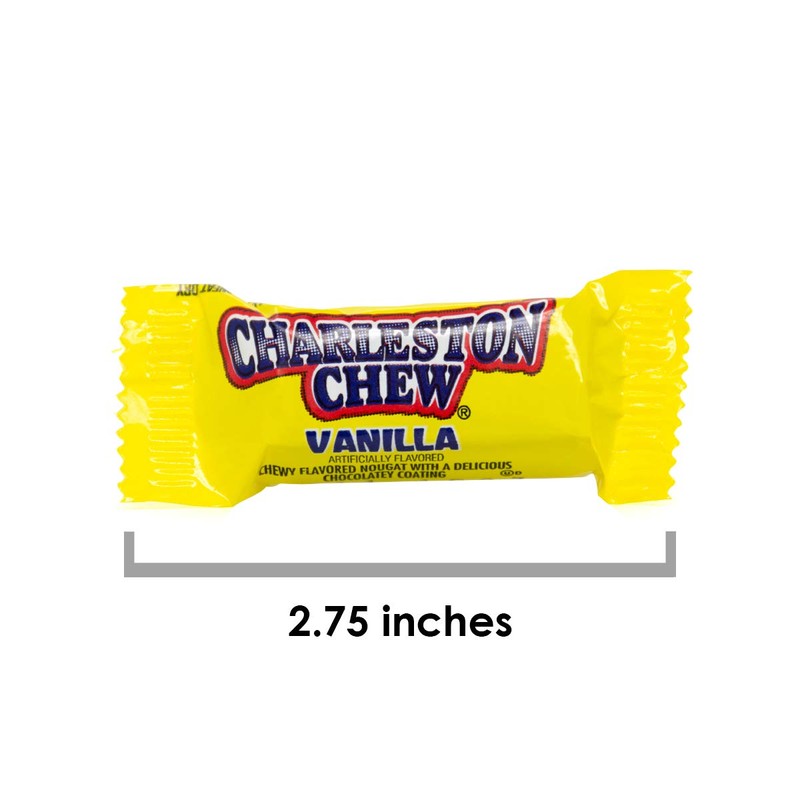Charleston Chew Chocolate Coated Chewy Nougat Bars - Peanut Free,
