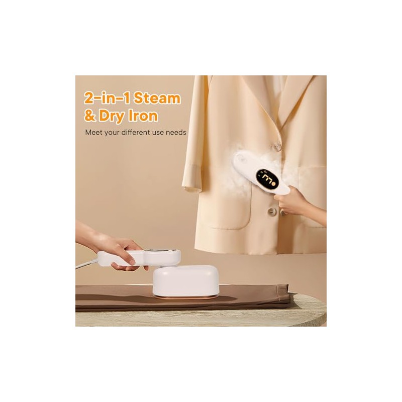 Portable Handheld Travel Steamer with LCD Display