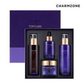 Charmzone Top Class 7th Generation NEW Lifting Skin Care 4-piece Gift Set Exclusive Luxury Case (Skin + Emulsion + Ampoule + Cream), 1 Set / 참존 탑클래스 7세대 NEW 리프팅 스킨케어 4종 선물세트 전용 고급 케이스(스킨+에멀전+앰플+크림), 1세트