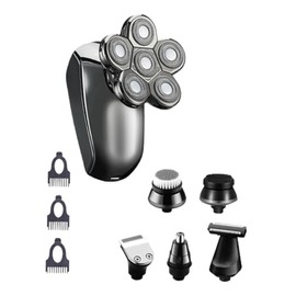 Happyyami 1set Rechargeable Electric Shaver for Men Hair Removal Device Precision Blades for Beard Nose Body Grooming Lightweight and Travel-Friendly