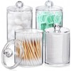 MIGUIWOR 2 Cotton Pad Dispenser, Cotton Bud Container, Cotton Pads