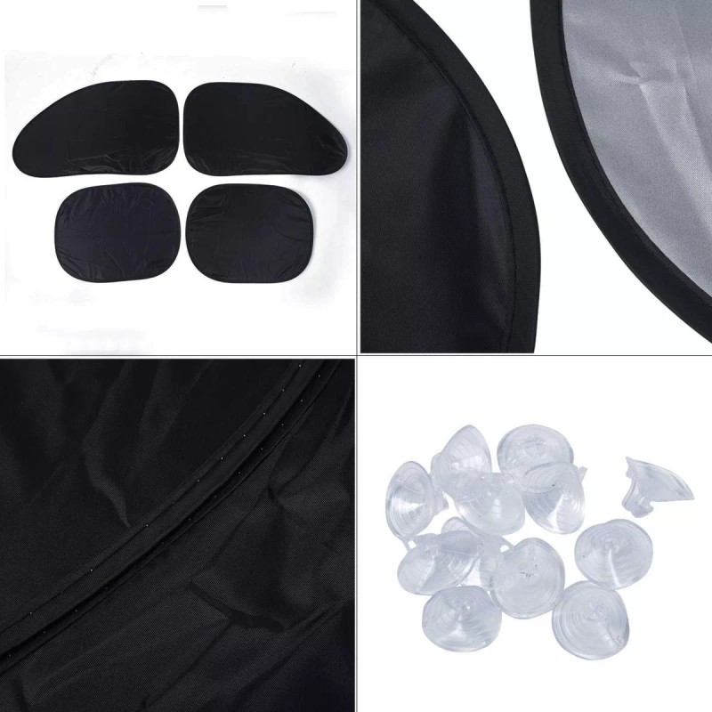 LSXD Kit De Coche Parasoles Para Ventanilla Protección 6 Piezas.