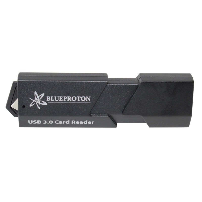 BlueProton USB 3.0 Multi-Card Reader: Ultimate Portable Data Companion (Black)