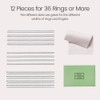 Meowoo Ring Sizers for Loose Rings, 12 pcs Coil Ring
