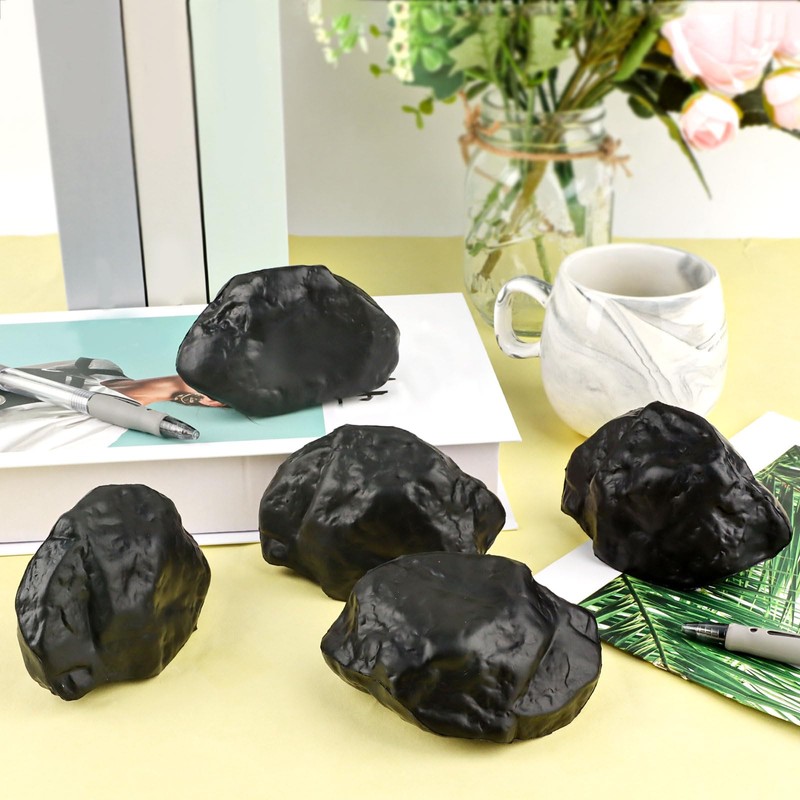 5 Pieces Stone Stress Balls Cute Stone Shaped Squeeze Anxiety