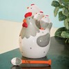 Bits and Pieces 4-Piece Ceramic Chicken Measuring Spoons Set with