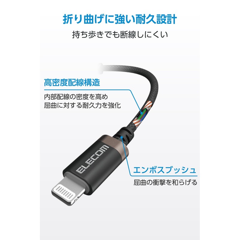 Elecom Earphone Adapter 【 Lightning - 3.5mm 】 Earphone Jack
