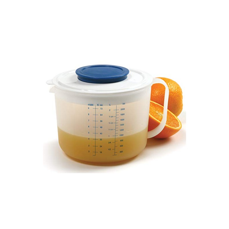 Norpro Mixing Jug with Measures, 9-Cup, One Size, Blue