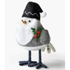 Featherly Friends - Wondershop Fabric Bird: Grey Feet: Black Hat