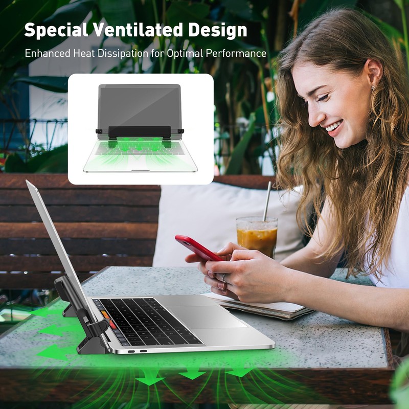 AboveTEK MacBook & Surface Laptop Locking Station with Combo Lock