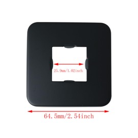 DGBRSM 2PCS Black Shower Arm Flange Stainless Steel Replacement Wall Split Flange/Escutcheon Plate Floor for Universal Standard 1/2'' NPT Shower Head Arm Pipe