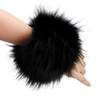 Tongcloud Women's Faux Fur Wrist Cuffs Wrist Warmers Faux Fur