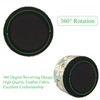 Czzmy Round Pen Holder, Leather, 360° Rotatable, Remote Control Holder,