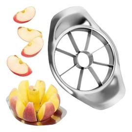 Cortador Picador Descorazonador Rebana De Manzana Cocina Plateado