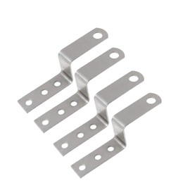 Z Shape Picture Frame Braces, Corner Brace Right Angle Brackets Furniture Fasteners for Home Barn Shed, Pack of 4 (Large)