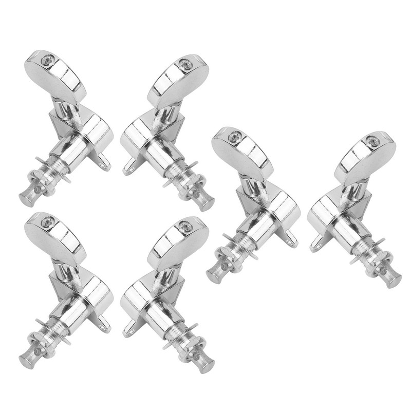 6Pcs Guitar String Tuning Peg Metal 3 Left 3 Right