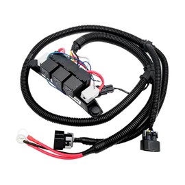 674-00923 Dual Speed Electric Fan Control Wiring Harness Kit Compatible with Chevy Silverado Avalanche Suburban Tahoe Avalanche & GMC Yukon Sierra Black