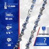 GARLAVIE Set of 3 Chainsaw Chains 10 cm - 1/4