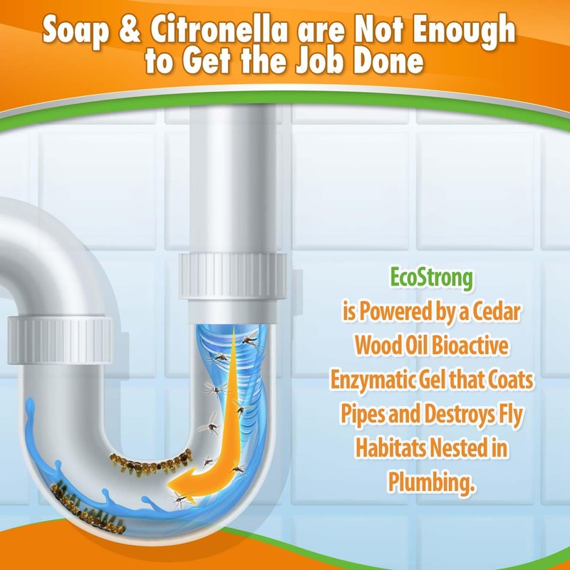Fruit Fly Drain Treatment | Drain Fly Eliminator | Eliminates