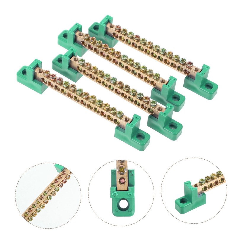FUNOMOCYA 4pcs Terminal Block Connector with Screw Terminal Strip 12