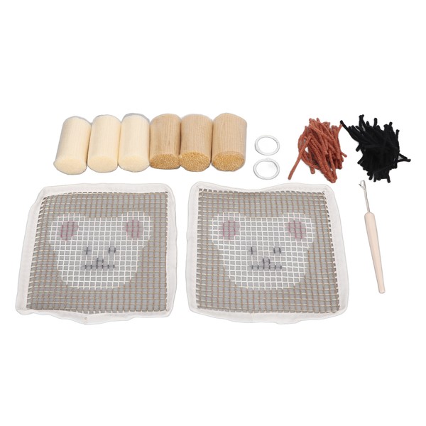 Punch Needle Coaster Kit Polyester Soft Interesting Tufted Rug Pad