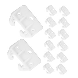 SHINEOFI 20pcs Glides Bottom Mount Hooks Durable Plastic Drawer Hardware for Dresser Kitchen Cabinets and Office Furniture Easy Installation Secure Fit Versatile Compatibility