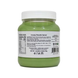 La Clara Perla Smooth Cream of Pistachio Spread 26.4 Ounce (750g)