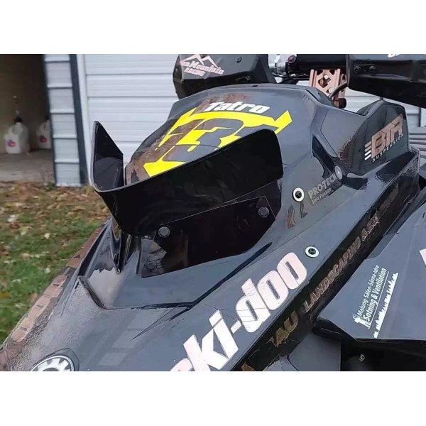213 Parts *Premium* Medium Gloss Black Windshield Fits Ski-Doo Rev