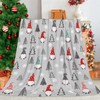 JOOCAR Christmas Gnome Throw Blanket Ultra Xmas Gnome Soft and